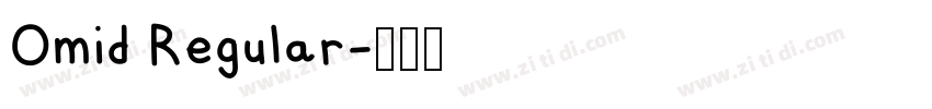 Omid Regular字体转换